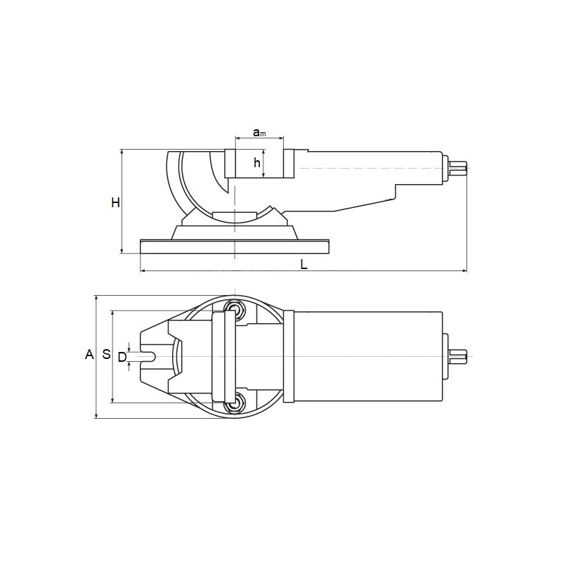 Imadło maszynowe pochylne kołyskowe 160 mm