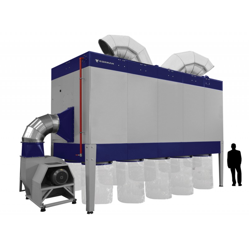 Estrattore industriale CORMAK DCV47850 Vibra Motor PREMIUM 47 850 m³/h 60HP | CORMAK