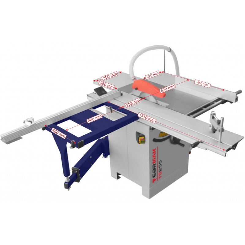 Sega da banco CORMAK TS255 400V | sega circolare professionale per legno | CORMAK